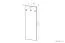 Garderobe Fjends 07, Farbe: Anthrazit - Abmessungen: 102 x 34 x 3 cm (H x B x T)