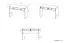 Jugendzimmer - Schreibtisch Forks 07, Farbe: Eiche / Weiß - Abmessungen: 79 x 120 x 51 cm (H x B x T), mit 2 Schubladen