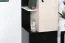 Jugendzimmer - Schrank Aalst 07, Farbe: Eiche / Creme / Schwarz - Abmessungen: 160 x 45 x 40 cm (H x B x T)
