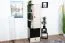 Jugendzimmer - Schrank Aalst 07, Farbe: Eiche / Creme / Schwarz - Abmessungen: 160 x 45 x 40 cm (H x B x T)