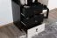 Jugendzimmer - Schrank Aalst 07, Farbe: Eiche / Creme / Schwarz - Abmessungen: 160 x 45 x 40 cm (H x B x T)