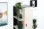 Jugendzimmer - Schrank Aalst 07, Farbe: Eiche / Creme / Schwarz - Abmessungen: 160 x 45 x 40 cm (H x B x T)