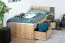 Kinderbett / Jugendbett Sprimont 13, Farbe: Grau / Eiche - 90 x 200 cm (B x L)