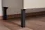 Eleganter Schrank Authie 03, Mintgrün / Eiche dunkel, 195 x 80 x 40 cm, mit 9 Fächern, ABS-Kanten, exakte Konstruktion, robust und langlebig