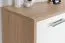 Kommode Palpala 07, Farbe: Eiche Sonoma / Weiß - 75 x 80 x 35 cm (H x B x T)