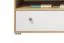 Jugendzimmer - TV-Unterschrank Modave 08, Farbe: Eiche / Weiß / Grau - Abmessungen: 42 x 120 x 50 cm (H x B x T)