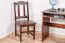 Stuhl Kiefer massiv Vollholz Nussfarben Junco 247 - Abmessungen: 95 x 44 x 46 cm (H x B x T)