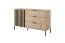 Schlafzimmer Komplett - Set A Chebba, 4-teilig, Farbe: Eiche Artisan / Anthrazit
