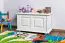 Truhe Kiefer massiv Vollholz Weiß 181 – Abmessung 50 x 87 x 46 cm (H x B x T)