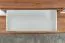 TV-Unterschrank Manase 06, Farbe: Eiche Braun / Weiß Hochglanz - 49 x 180 x 47 cm (H x B x T)