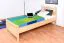 Kinderbett / Jugendbett Kiefer massiv Vollholz natur 68, inkl. Lattenrost - 90 x 200 cm (B x L)