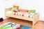 Einzelbett / Gästebett Kiefer massiv Vollholz natur 66, inkl. Lattenrost - 80 x 200 cm