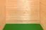 Holz-Gartenhaus 2,2 x 2,2 Meter (inkl. Dach) | Naturbelassen | Satteldach Abbildung