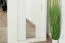 200 cm breiter Kleiderschrank mit 2 Türen | 6 Fächer | Farbe: Weiß Abbildung