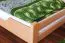 Kinderbett 90 x 190 cm | Massivholz: Buche | Natur Lackiert Abbildung