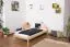 Kinderbett 90 x 200 cm | Massivholz: Kiefer | Natur Lackiert | inkl. Rollrost Abbildung