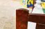 Bettrahmen für Kinder / Kinderbett 90 x 160 cm | Massivholz: Kiefer | Nuss Lackiert Abbildung