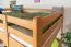 Jugendhochbett 120 x 190 cm | Massivholz: Buche | Natur Lackiert | umbaubar in Einzelbett | Premium-Qualität | inkl. Rollrost Abbildung