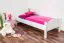 Bettrahmen für Kinder / Kinderbett 80 x 200 cm | Massivholz: Buche | Weiß Lackiert Abbildung