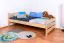 Bettrahmen für Kinder / Kinderbett 90 x 200 cm | Massivholz: Buche | Natur Lackiert Abbildung
