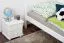 Bettrahmen für Kinder / Kinderbett 100 x 200 cm | Massivholz: Kiefer | Weiß Lackiert Abbildung