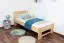 Bettrahmen für Kinder / Kinderbett 90 x 200 cm | Massivholz: Buche | Natur Lackiert Abbildung