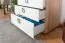 Kleiderschrank | 2 Drehtüren | 3 Schublade | 2 Fächer | mit Kleiderstange | 84 cm breit | Farbe: Buche Abbildung