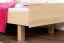 Bettrahmen für Kinder / Kinderbett 90 x 200 cm | Massivholz: Buche | Natur Lackiert Abbildung