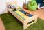 Bettrahmen für Kinder / Kinderbett 80 x 200 cm | Massivholz: Buche | Natur Lackiert Abbildung