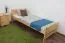 Bettrahmen für Kinder / Kinderbett 100 x 200 cm | Massivholz: Kiefer | Natur Lackiert Abbildung
