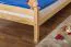 Bettrahmen für Kinder / Kinderbett 90 x 200 cm | Massivholz: Kiefer | Natur Lackiert Abbildung