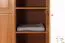 Kleiderschrank | 3 Drehtüren | 4 Schubladen | 4 Fächer | mit Kleiderstange | 154 cm breit | Massivholz | Farbe: Erle Abbildung
