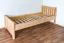 Bettrahmen für Kinder / Kinderbett 80 x 200 cm | Massivholz: Buche | Natur Lackiert Abbildung