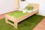 Bettrahmen für Kinder / Kinderbett 80 x 200 cm | Massivholz: Buche | Natur Lackiert Abbildung
