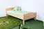 Bettrahmen für Kinder / Kinderbett 100 x 200 cm | Massivholz: Buche | Natur Lackiert Abbildung