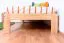 Bettrahmen für Kinder / Kinderbett 100 x 200 cm | Massivholz: Kiefer | Natur Lackiert Abbildung