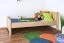 Bettrahmen für Kinder / Kinderbett 80 x 200 cm | Massivholz: Buche | Natur Lackiert Abbildung