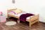Bettrahmen für Kinder / Kinderbett 80 x 200 cm | Massivholz: Buche | Natur Lackiert Abbildung