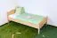 Bettrahmen für Kinder / Kinderbett 100 x 200 cm | Massivholz: Buche | Natur Lackiert Abbildung