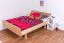 Bettrahmen für Kinder / Kinderbett 140 x 200 cm | Massivholz: Buche | Natur Lackiert Abbildung