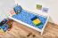 Bettrahmen für Kinder / Kinderbett 80 x 200 cm | Massivholz: Kiefer | Weiß Lackiert Abbildung