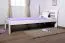 Bettrahmen für Kinder / Kinderbett 80 x 200 cm | Massivholz: Kiefer | Weiß Lackiert Abbildung