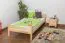 Bettrahmen für Kinder / Kinderbett 90 x 200 cm | Massivholz: Kiefer | Natur Lackiert Abbildung