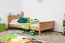 Bettrahmen für Kinder / Kinderbett 90 x 200 cm | Massivholz: Buche | Natur Unbehandelt Abbildung