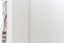Schmaler Kleiderschrank | 2 Drehtüren | 1 Schublade | 4 Fächer | mit Kleiderstange | 80 cm breit | Massivholz | Farbe: Weiß Abbildung