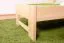 Bettrahmen für Kinder / Kinderbett 80 x 200 cm | Massivholz: Buche | Natur Lackiert Abbildung