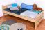Bettrahmen für Kinder / Kinderbett 90 x 200 cm | Massivholz: Buche | Natur Lackiert Abbildung