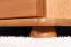 Kleiderschrank | 3 Drehtüren | 4 Schubladen | 4 Fächer | mit Kleiderstange | 154 cm breit | Massivholz | Farbe: Erle Abbildung