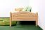 Bettrahmen für Kinder / Kinderbett 100 x 200 cm | Massivholz: Buche | Natur Lackiert Abbildung