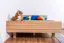 Bettrahmen für Kinder / Kinderbett 140 x 200 cm | Massivholz: Buche | Natur Lackiert Abbildung